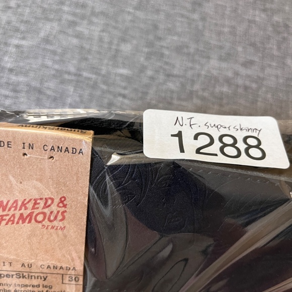 Naked & Famous Super Skinny Power Stretch Jeans - Men's Size 30 - Black - Picture 12 of 12